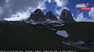 webcam  Passo Sella (BZ/TN, 2240 m), webcam provincia di Bolzano/Trento