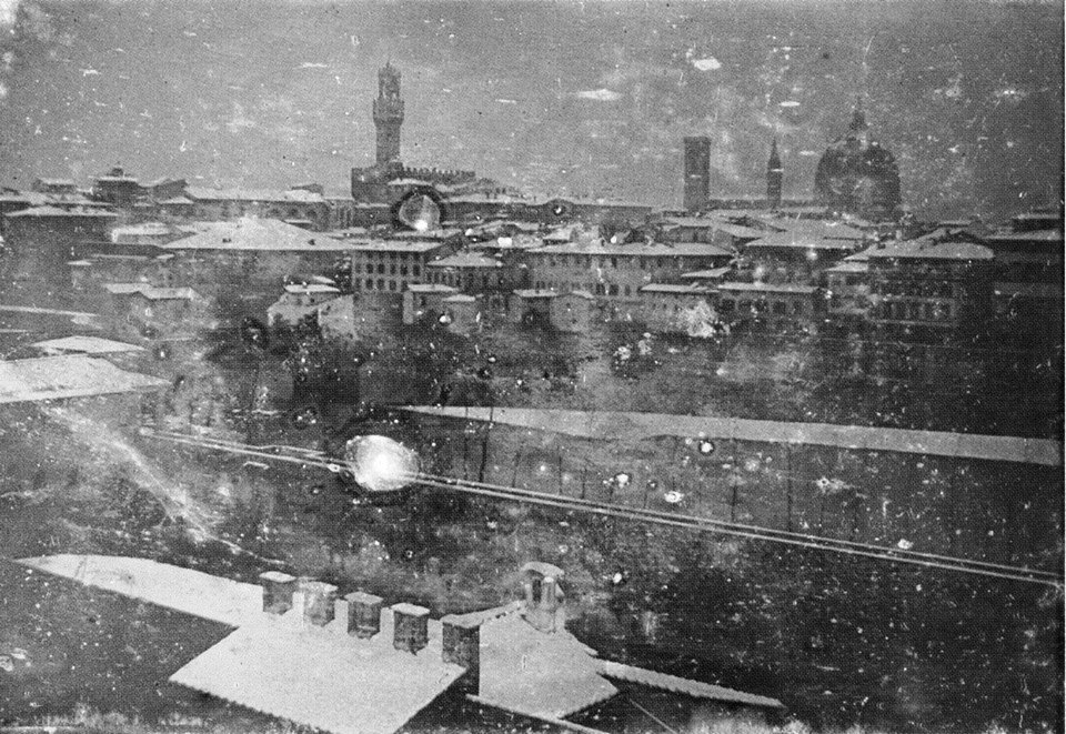 foto più vecchia firenze con la neve nel 1841