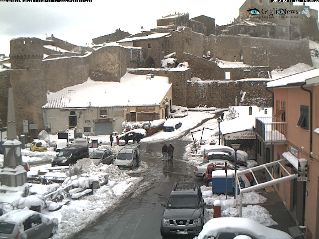 Webcam neve  Castiglione della Pescaia, febbraio 2012