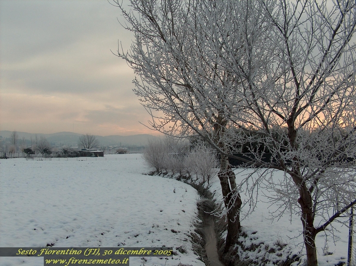 nevicata a Sesto Fiorentino, del 29 dicembre 2005