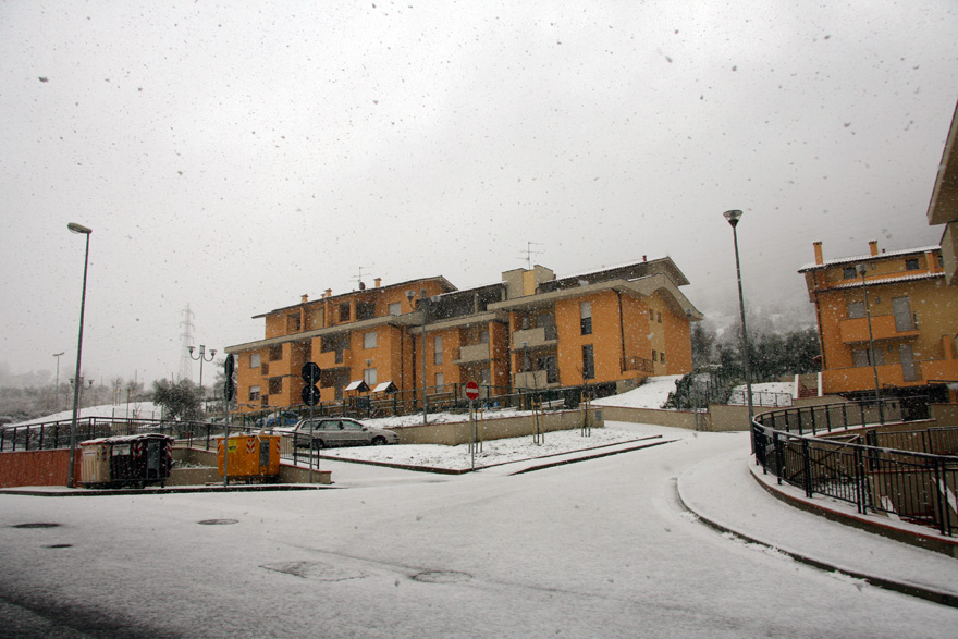 nevicata a molino del piano, comune di pontassieve, del 16 dicembre 2007