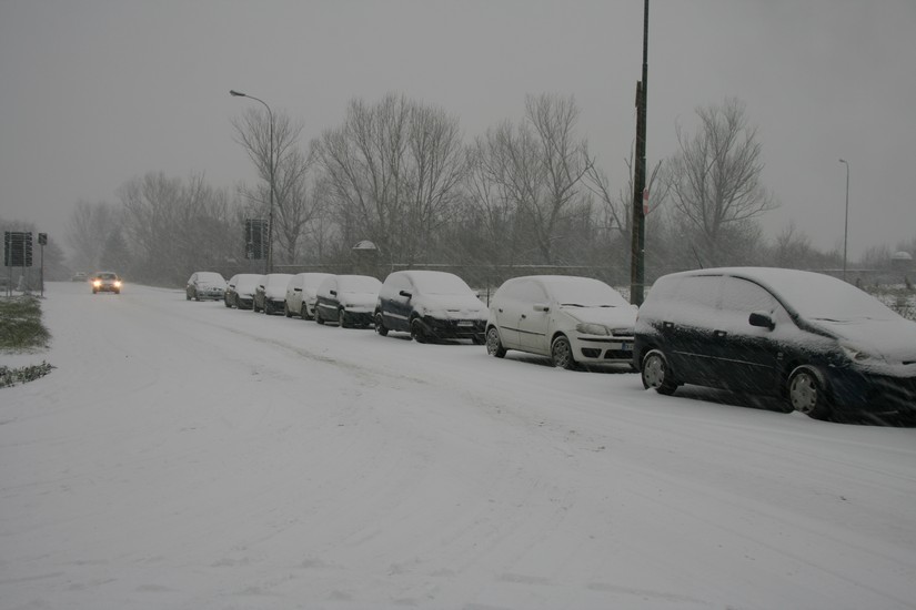 nevicata Polo Scientifico di Sesto Fiorentino del  17 dicembre 2010