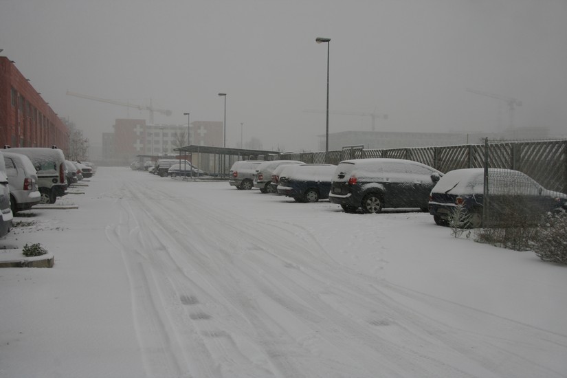 nevicata Polo Scientifico di Sesto Fiorentino del  17 dicembre 2010