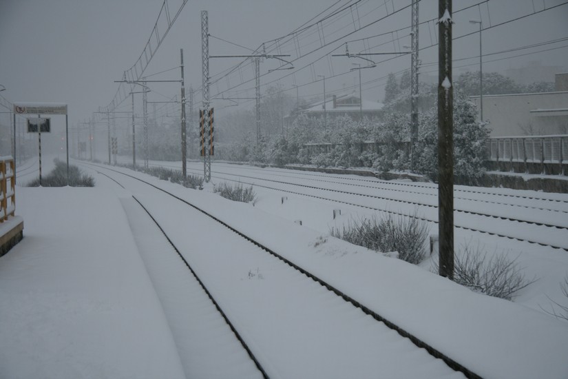 nevicata a sesto fiorentino del  17 dicembre 2010