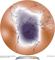 Mappa vortice polare forte