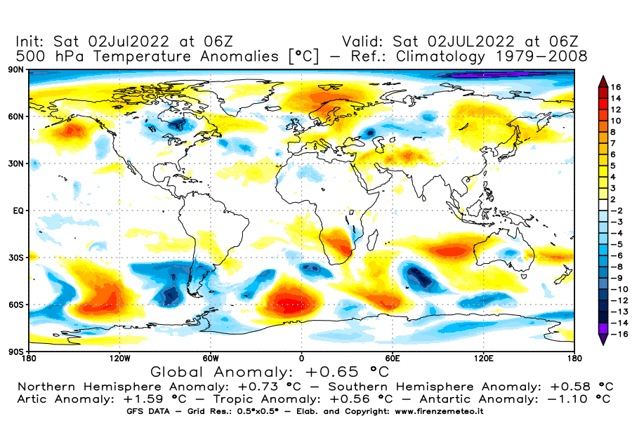 GFS analysi map - Temperature Anomalies [°C] at 500 hPa in World
									on 02/07/2022 06 <!--googleoff: index-->UTC<!--googleon: index-->