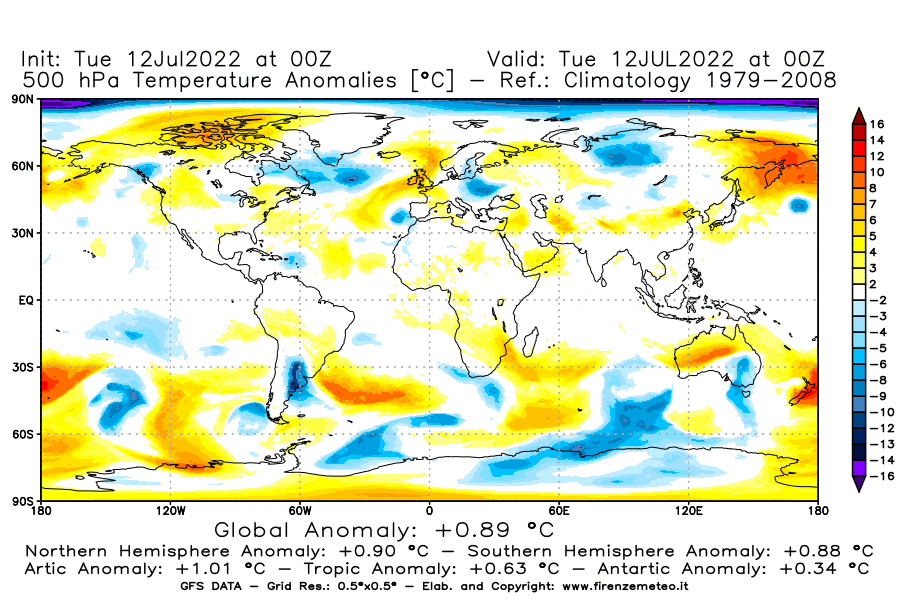 GFS analysi map - Temperature Anomalies [°C] at 500 hPa in World
									on 12/07/2022 00 <!--googleoff: index-->UTC<!--googleon: index-->
