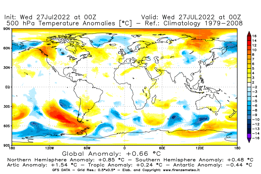 GFS analysi map - Temperature Anomalies [°C] at 500 hPa in World
									on 27/07/2022 00 <!--googleoff: index-->UTC<!--googleon: index-->