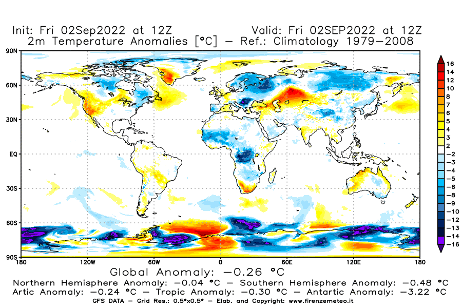 GFS analysi map - Temperature Anomalies [°C] at 2 m in World
									on 02/09/2022 12 <!--googleoff: index-->UTC<!--googleon: index-->