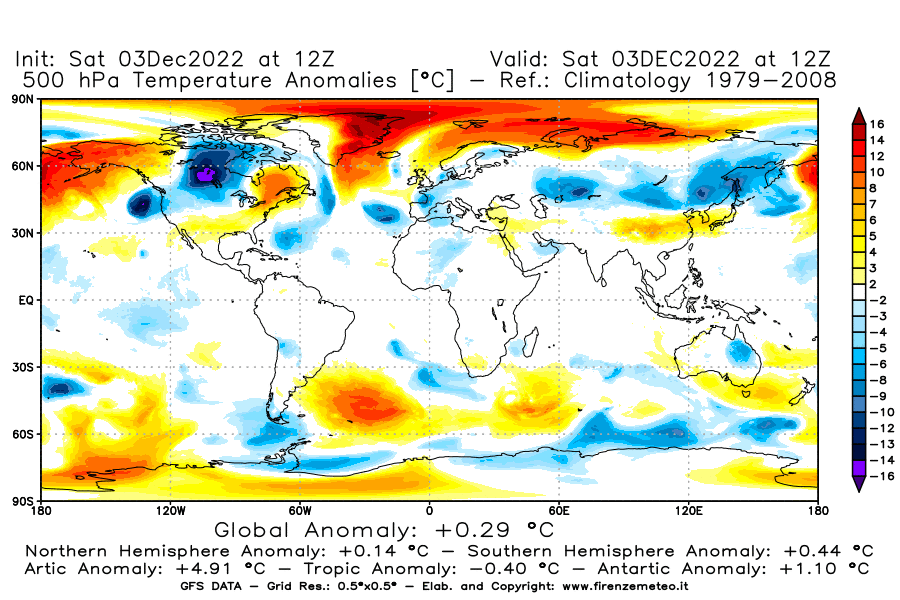 Mappa di analisi GFS - Anomalia Temperatura [°C] a 500 hPa in World
							del 03/12/2022 12 <!--googleoff: index-->UTC<!--googleon: index-->