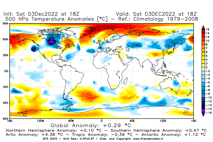 Mappa di analisi GFS - Anomalia Temperatura [°C] a 500 hPa in World
							del 03/12/2022 18 <!--googleoff: index-->UTC<!--googleon: index-->