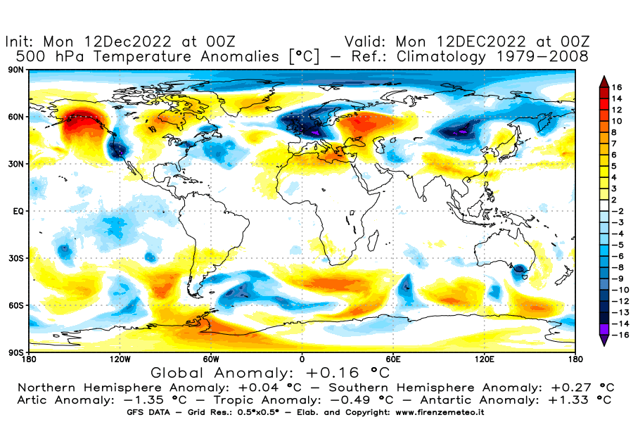 Mappa di analisi GFS - Anomalia Temperatura [°C] a 500 hPa in World
							del 12/12/2022 00 <!--googleoff: index-->UTC<!--googleon: index-->
