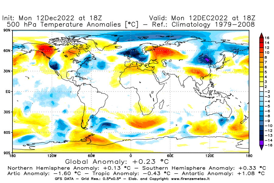 Mappa di analisi GFS - Anomalia Temperatura [°C] a 500 hPa in World
							del 12/12/2022 18 <!--googleoff: index-->UTC<!--googleon: index-->