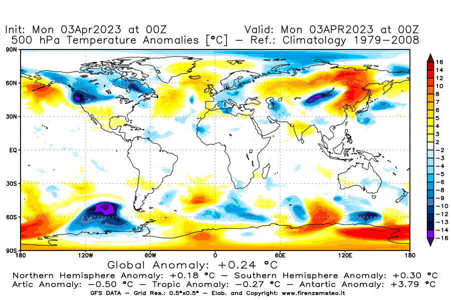 Mappa di analisi GFS - Anomalia Temperatura [°C] a 500 hPa in World
							del 03/04/2023 00 <!--googleoff: index-->UTC<!--googleon: index-->