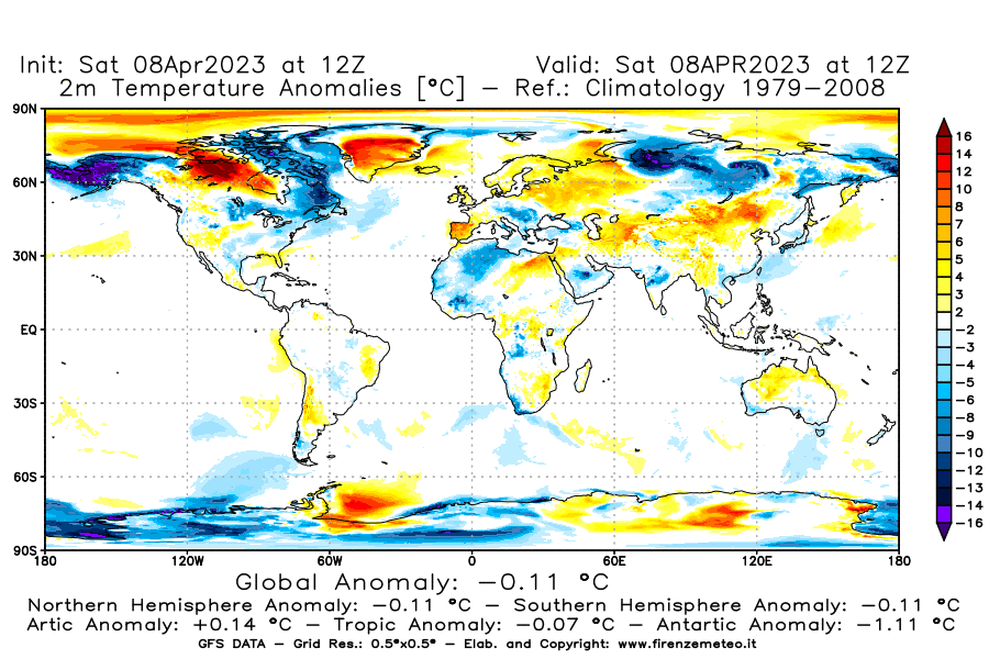 GFS analysi map - Temperature Anomalies [°C] at 2 m in World
									on 08/04/2023 12 <!--googleoff: index-->UTC<!--googleon: index-->