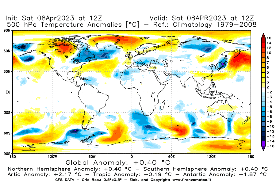 GFS analysi map - Temperature Anomalies [°C] at 500 hPa in World
									on 08/04/2023 12 <!--googleoff: index-->UTC<!--googleon: index-->