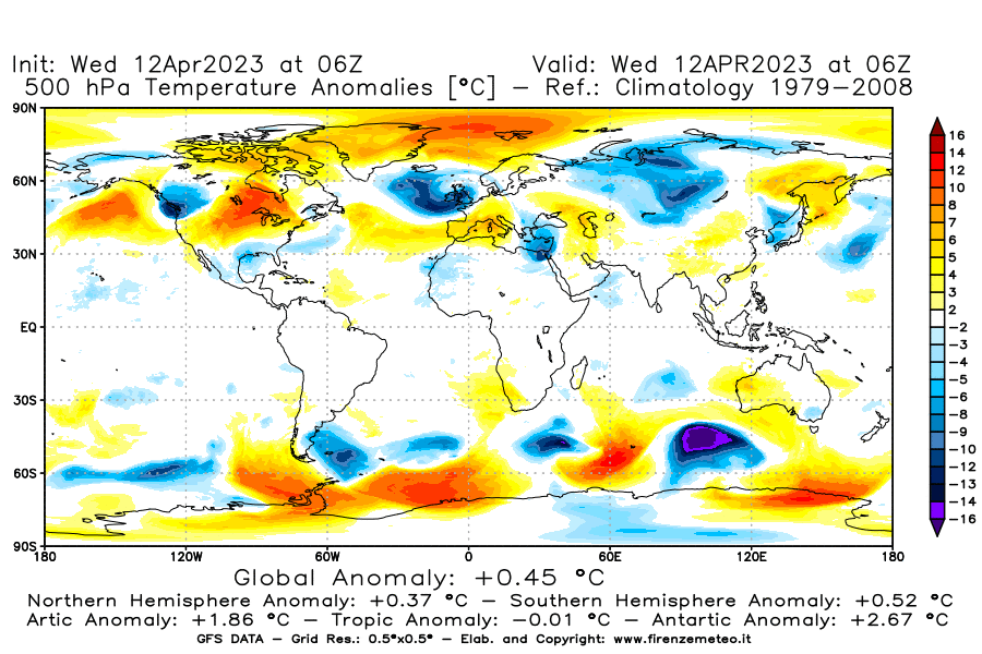 GFS analysi map - Temperature Anomalies [°C] at 500 hPa in World
									on 12/04/2023 06 <!--googleoff: index-->UTC<!--googleon: index-->