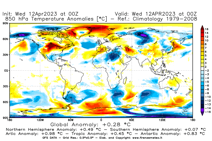 GFS analysi map - Temperature Anomalies [°C] at 850 hPa in World
									on 12/04/2023 00 <!--googleoff: index-->UTC<!--googleon: index-->