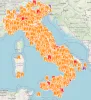 earthquakes time series in Italy with magnitude grater then 4