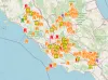 earthquakes time series Lazio