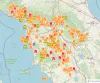 earthquakes time series Tuscany