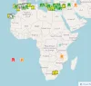 Real-time earthquakes Africa