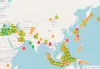 Real-time earthquakes Asia
