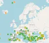 Real-time earthquakes Europe