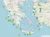 Real-time earthquakes Greece