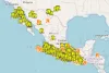 Real-time earthquakes South America