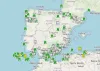 Real-time earthquakes Spain