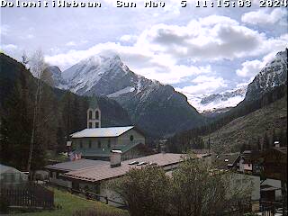 Webcam a Canazei, panorama, webcam Alpi, webcam Provincia di Trento 