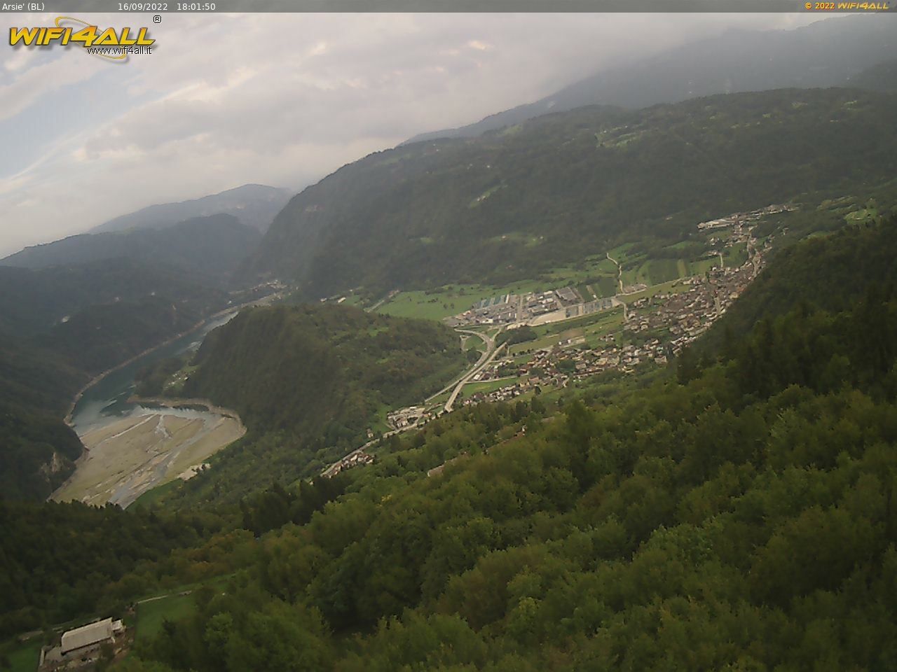 webcam  Arsiè (BL, 314 m), webcam provincia di Belluno, webcam Trentino-Alto Adige, Webcam Alpi - Trentino-Alto Adige