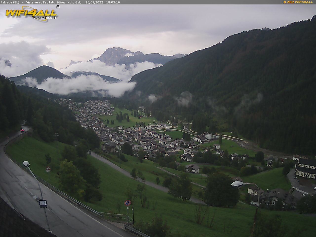 webcam  Falacade (BL, 1148 m), webcam provincia di Belluno, webcam Trentino-Alto Adige, Webcam Alpi - Trentino-Alto Adige