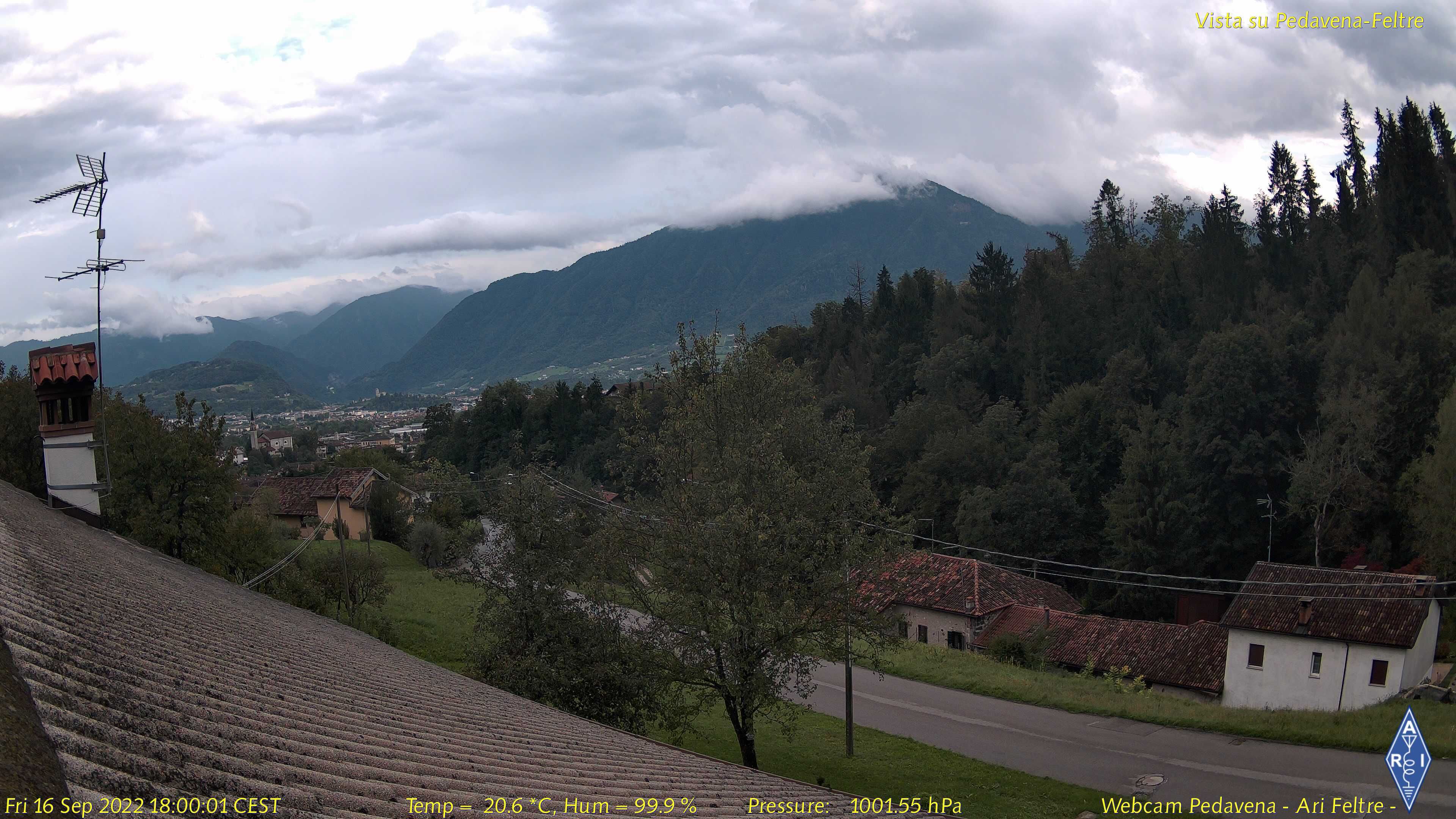 webcam  Pedavena (BL, 356 m), webcam provincia di Belluno, webcam Trentino-Alto Adige, Webcam Alpi - Trentino-Alto Adige