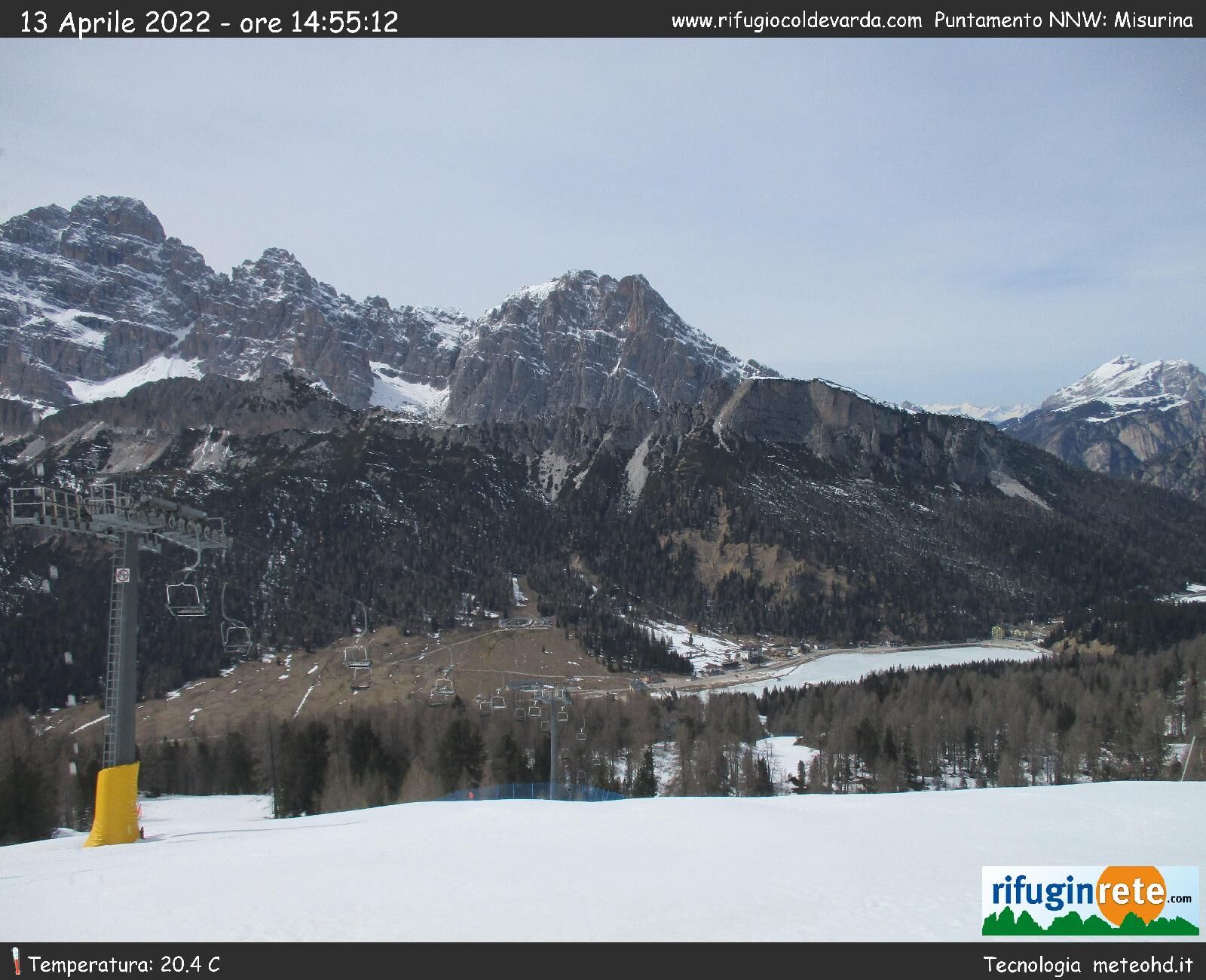 webcam  Rifugio Col De Varda (2106 m), Auronzo di Cadore (BL), webcam provincia di Belluno, webcam Trentino-Alto Adige, Webcam Alpi - Trentino-Alto Adige