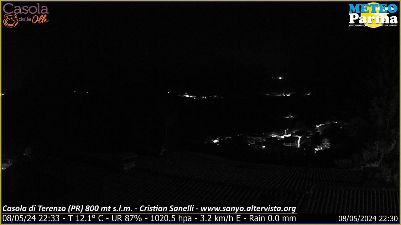 webcam  Casola di Terenzo (800 m slm), Terenzo (PR), webcam provincia di Parma, webcam Emilia-Romagna, Webcam Appennino Settentrionale - Emilia-Romagna