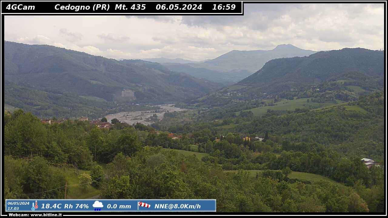 webcam  Cedogno (PR, 435 m), webcam provincia di Parma, webcam Emilia-Romagna, Webcam Appennino Settentrionale - Emilia-Romagna