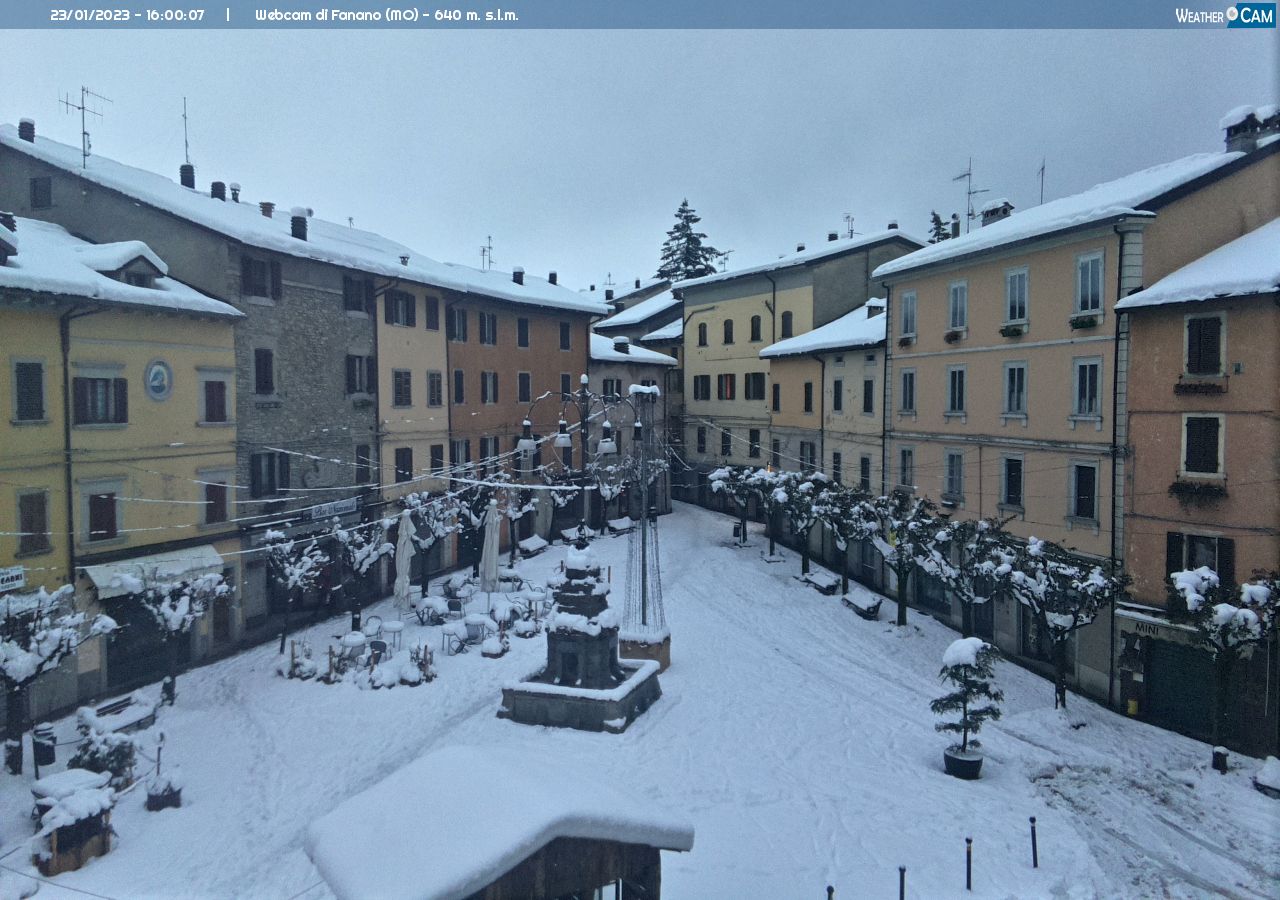 webcam  Fanano (MO, 640 m), webcam provincia di Modena, webcam Emilia-Romagna, Webcam Appennino Settentrionale - Emilia-Romagna