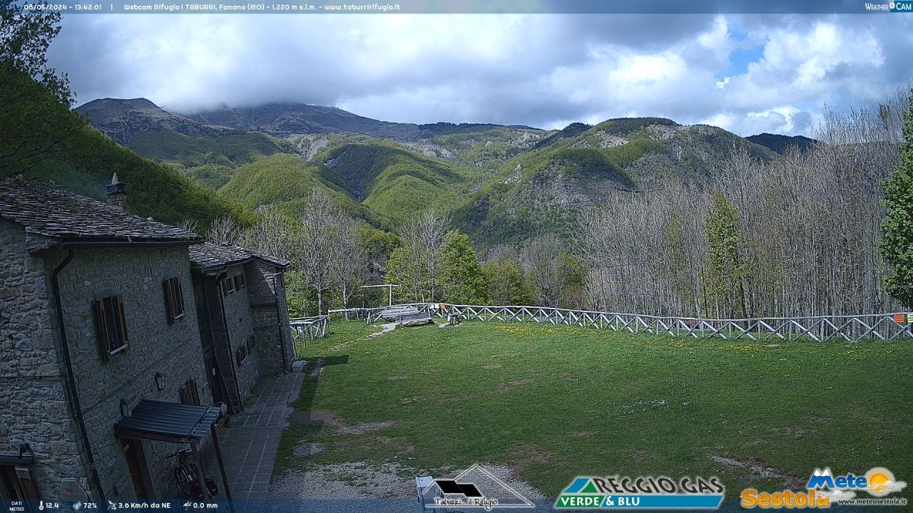 webcam  Rifugio I Taburri, Fanano (MO, 1220 m), webcam provincia di Modena, webcam Emilia-Romagna, Webcam Appennino Settentrionale - Emilia-Romagna