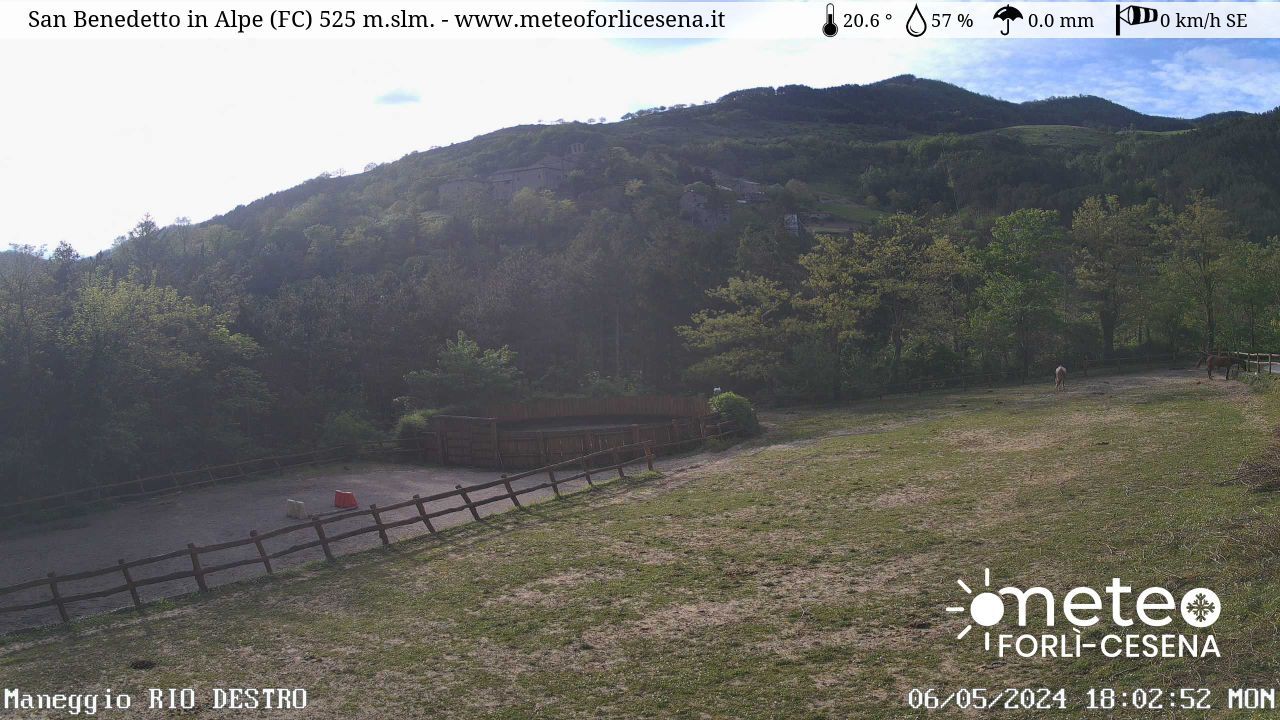 webcam  San Benedetto in Alpe (FC, 500 m), webcam provincia di Forlì-Cesena, webcam Emilia-Romagna, Webcam Appennino Settentrionale - Emilia-Romagna