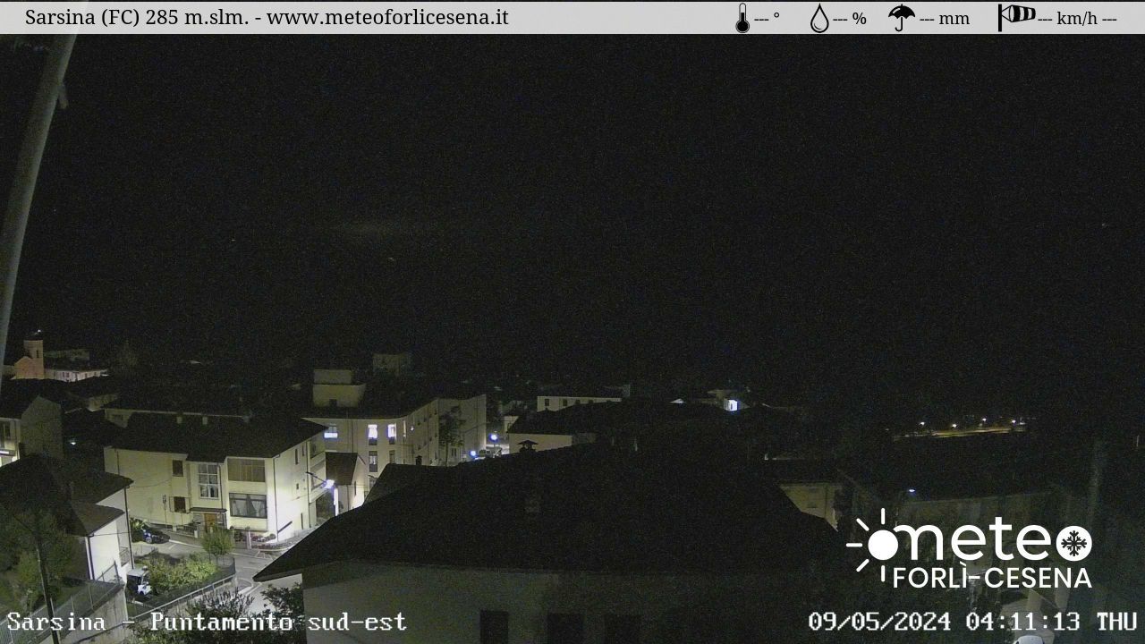 webcam  Sarsina (FC, 243 m), webcam provincia di Forlì-Cesena, webcam Emilia-Romagna, Webcam Appennino Settentrionale - Emilia-Romagna