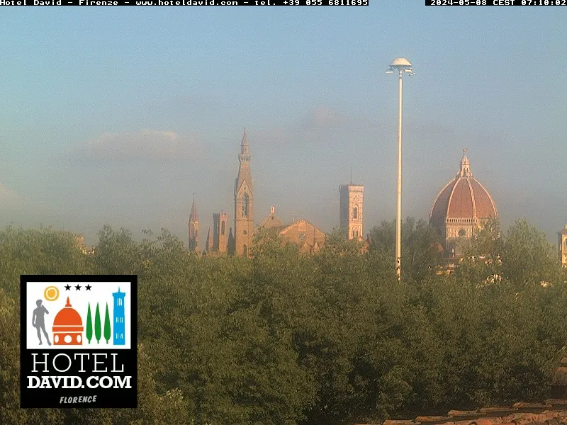 webcam Firenze, vista Santa Croce e Duomo